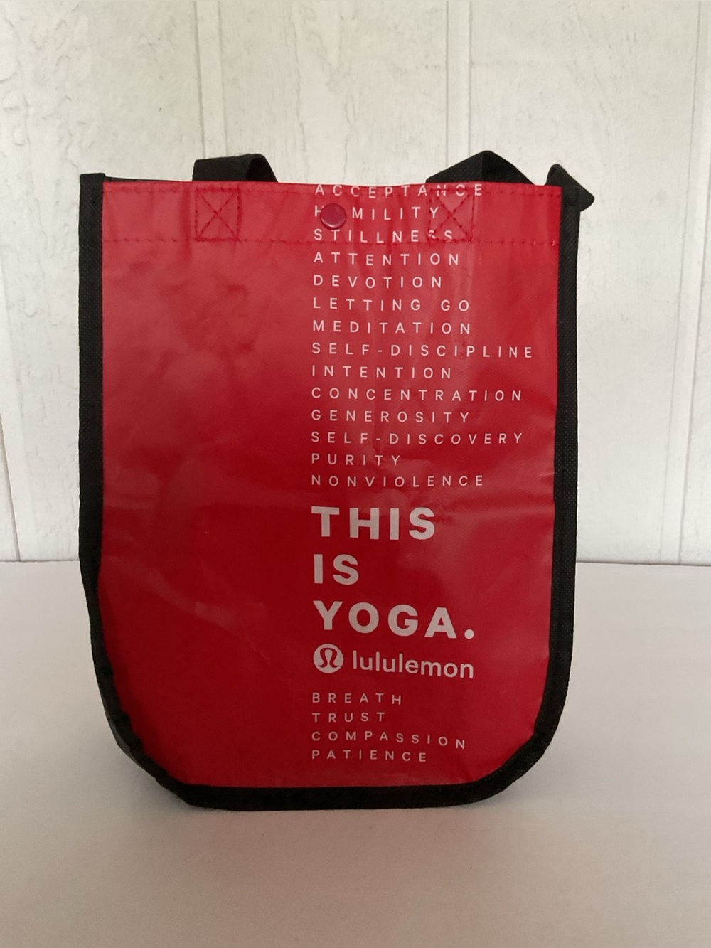 Lululemon This Is Yoga Reusable Shopping Tote Bag